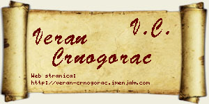 Veran Crnogorac vizit kartica